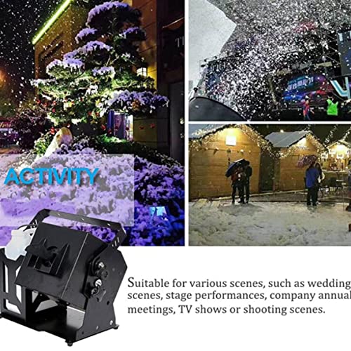 Snow Machine,1000W/1500W Professional 180° Swing Snowflake Machine,With Remote Control, Portable Outdoor Indoor Stage Dj Party Snow Machine Maker For Stage Effect, Christmas, Wedding, Party (1500W )