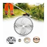 Lama Decespugliatore per al-KO BC 330 L Disco da Taglio in Acciaio 255mm Ricambio Erba Foro 25,4mm,40T