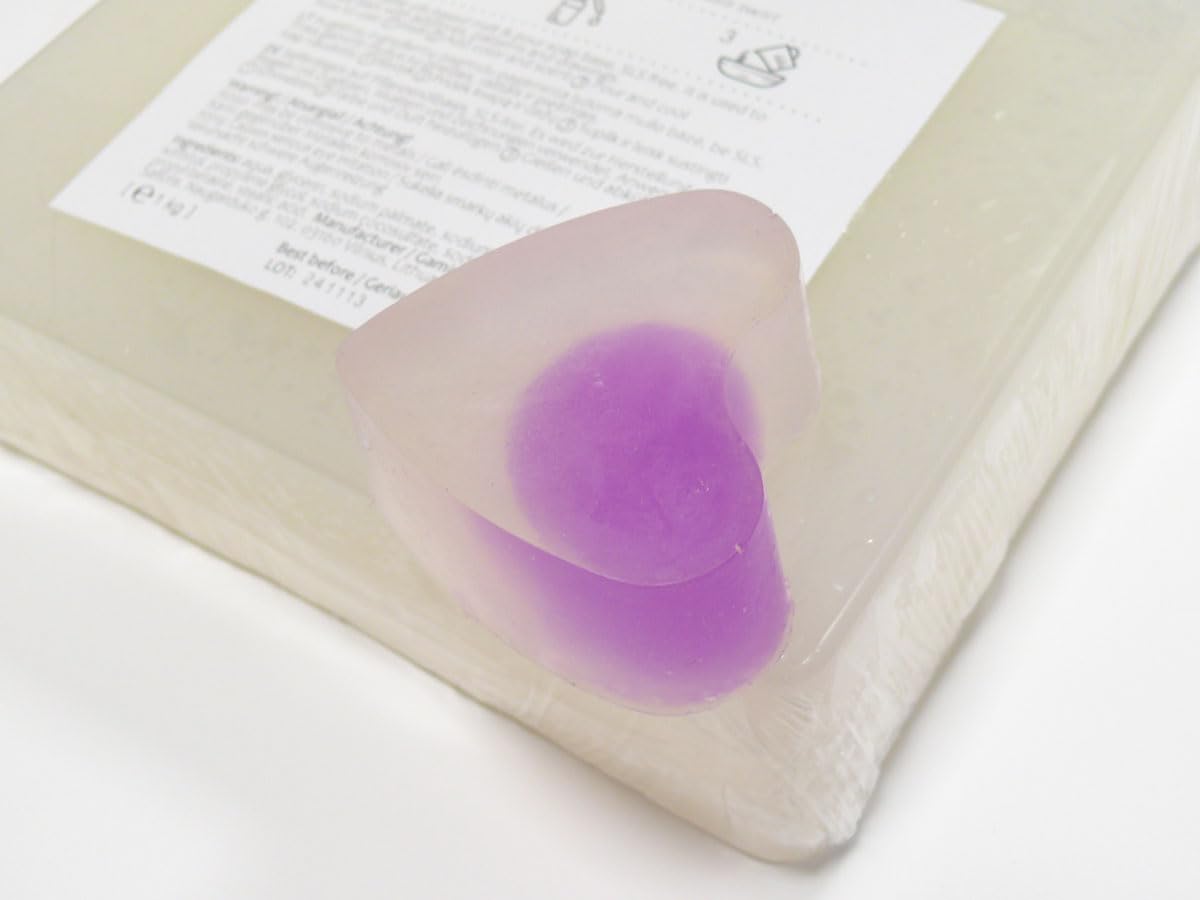 10 kg Swirl base per sapone alla glicerina, sapone grezzo, semi trasparente (senza SLS)