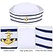 Syhood Sombreros de Azul con Blanca Gorro Marino Marinero para Accesorio de...