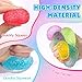 16Pack Mini Gumdrop Stress Balls , Textured Memory Gel Soft Stress Ball，Stress Relief Squeeze Ball for Adults Kids, Squishy Toys Bulk for Party Favors Gifts, Desk Toy and Prize