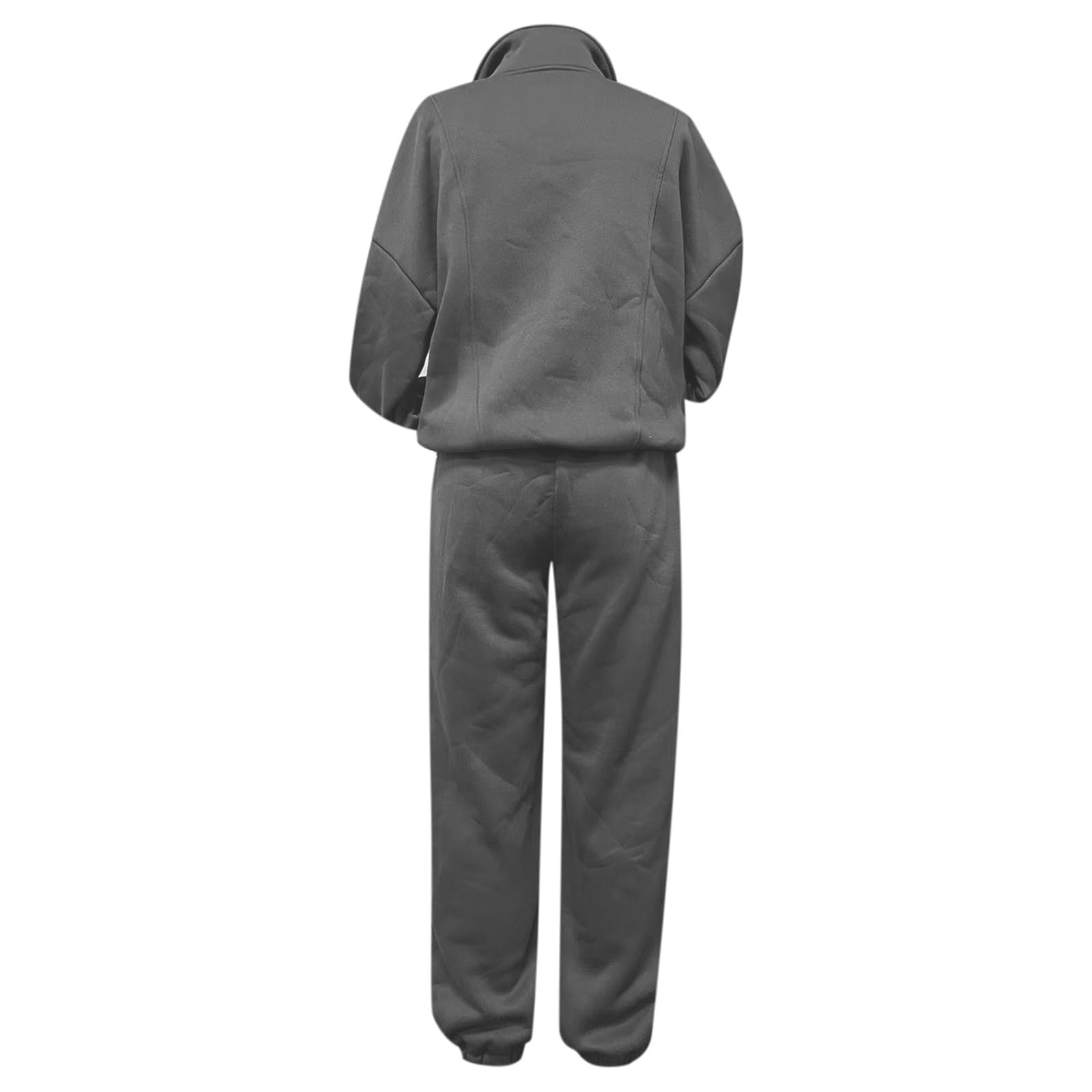 Ensemble de survêtement en Polaire décontracté, Sweat à Capuche zippé et Pantalon, Deux pièces, Doux et Confortable pour Le Jogging et Les activités Sportives.