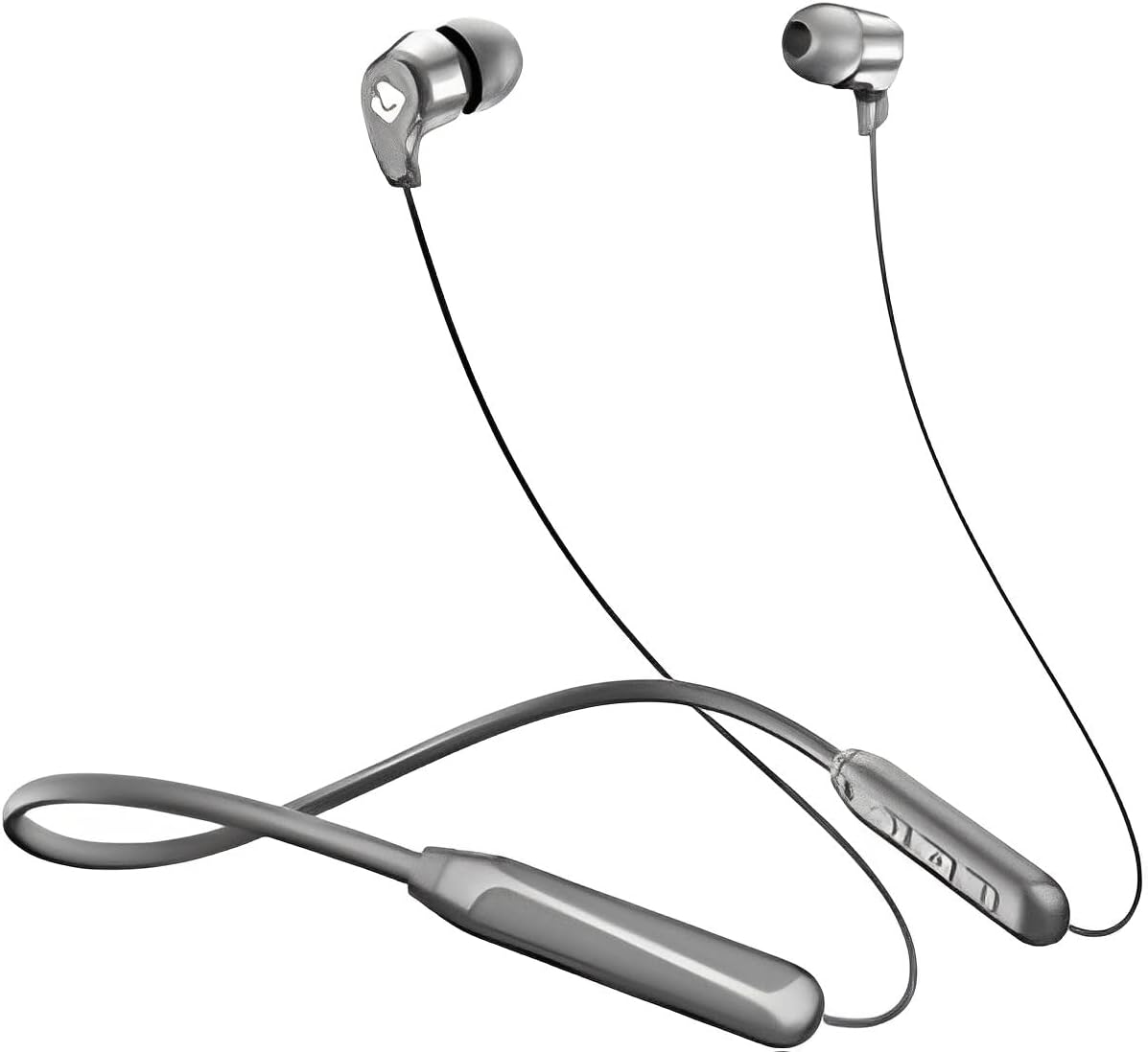 Neck Band Neck Rest Earphones with Smart IC 36-hour battery backup Bluetooth 5.0V range of 10m Stylish Elegant Design Lightweight Material: ABS and silicone Unisex(Silver,Green,Red,Blue)