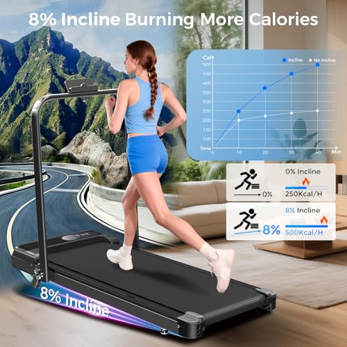 Folding Treadmill with Auto Incline