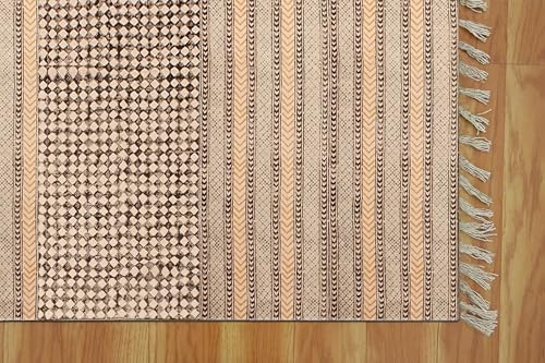 Tapis carrés Kilim en coton pour petite chambre à coucher - 8