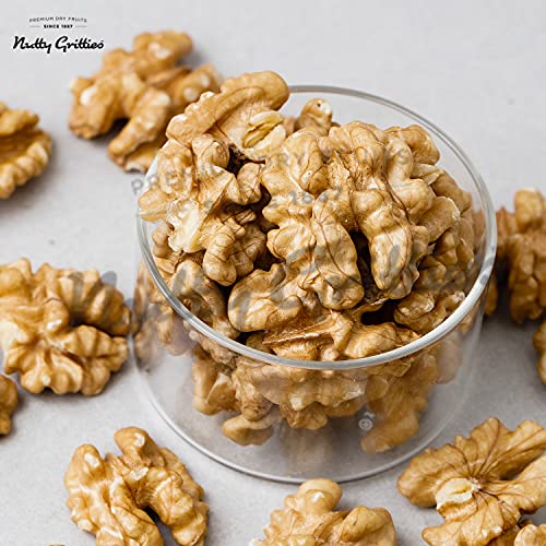 Image of Nutty Gritties California Walnut Kernels Without Shell Premium Pack, for Morning Consumption Dry Fruit, Omega-3 Rich 250g