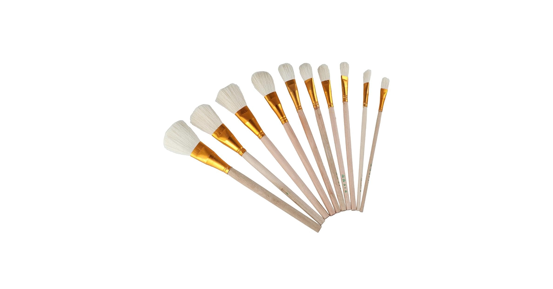 Amazon.co.jp: 10本 金箔ブラシセット ヤギ毛 金箔ペイント