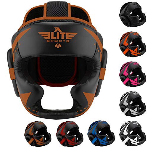 Elite Sports Boxing MMA Sparring Kickboxing Headgear for Men, Muay Thai Boxing Head