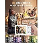 Digital Camera,Autofocus 4K Vlogging Camera for Photography with 32GB Card,48MP Portable Compact Point and Shoot Digital Camera for Teens Adult Beginner with 16X Zoom,Anti-Shake,2 Batteries(White) - Image 4