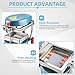 NORJIN Vacuum Forming Machine 110V, Lab Equipment Vacuum Suction Heat Molding Former with Steel Balls