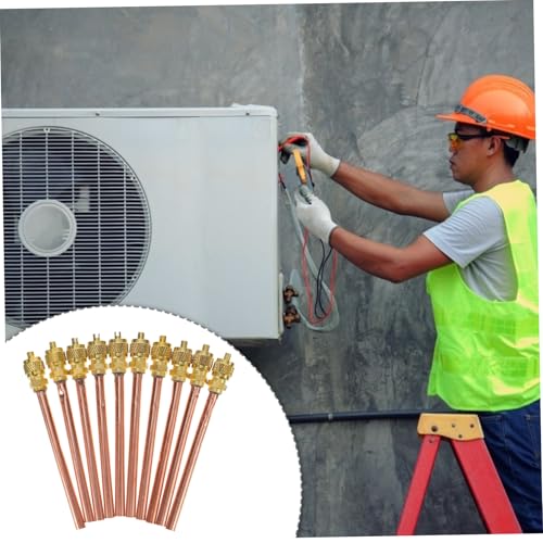 Válvula de servicio de aire acondicionado de latón para un llenado de refrigeración seguro 5