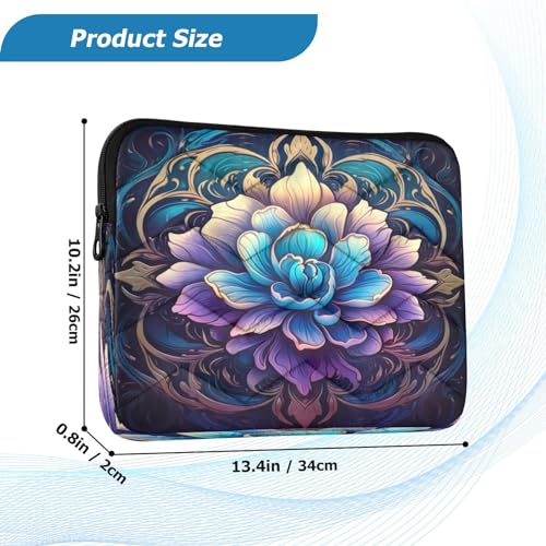 Funda para portátil Mandala morado azul 13-14 pulgadas miniatura 3