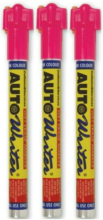 U.S. Chemical & Plastics AUTOWRITER Auto Writer PENS PINK (USC-37002) - 3 Pens