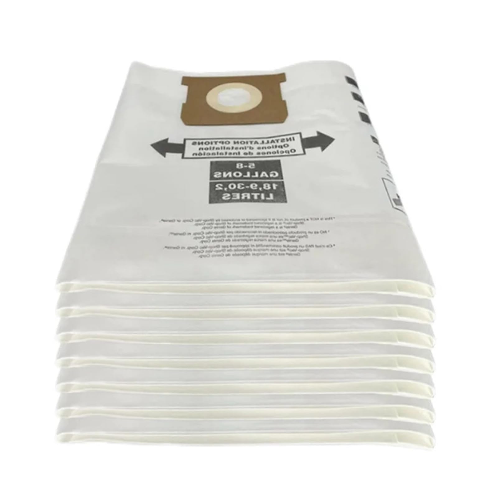 Lot De 7 Sacs À Poussière Universels For Aspirateurs Secs De 5 À 8 Gallons, Compatibles Avec Les Aspirateurs D'atelier De 5 À 8 Gallons, Compatibles Avec Les Sacs À Poussière Ridgid Et VF, Remplacemen