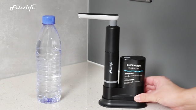 Image of Frizzlife Electric Camping Water Filter & Purifier, One-Touch Portable Water Filter for Hiking, Backpacking & Emergency, Fast-Flow 0.01μm Filtration with Rechargeable USB-C Pump, 3 Pre-Filters, EF1200