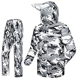 iCreek Rain Suit Jacket & Trouser Suit Raincoat for Men & Women Outdoor All-Sport Waterproof Breatha
