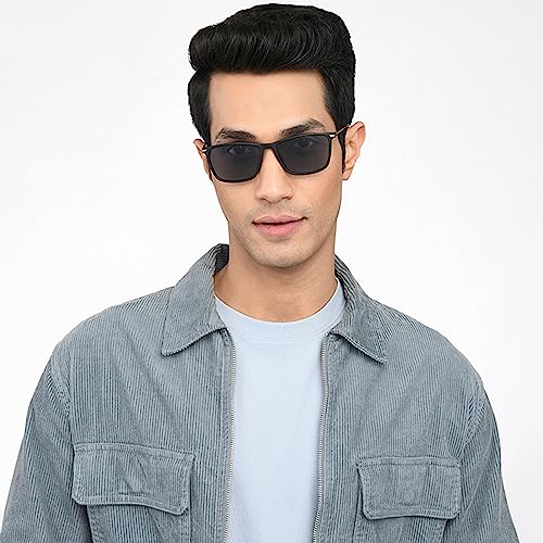 VINCENT CHASE EYEWEAR By Lenskart | Sunglasses For Men | Full Rim Square Stylish Sunglasses | Polarized and 100% UV Protected | Men & Women | Medium | LA S13159 - Image 3