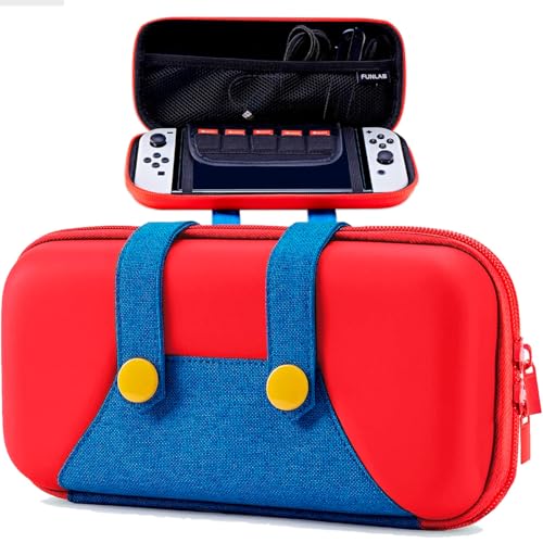 Case para Nintendo Switch Oled Capa Protetora para Nintendo Switch Tema Mario Bolsa de Transporte para Viagens Estojo Bag de Proteção Acessórios Para Nintendo Switch Oled