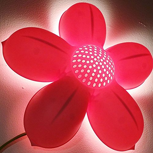 Children's Pink Flower Wall Lamp, Bulb is Included