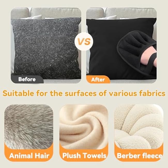 Pet Hair Removal Glove,Pet Hair Remover for Cat & Dog,New Upgraded Electrostatic Gloves Pet Hair,Reusable Electro Static Pet Hair Remover Electrostatic Gloves & Dog Hair Collector Keychain-GgyNJQSl