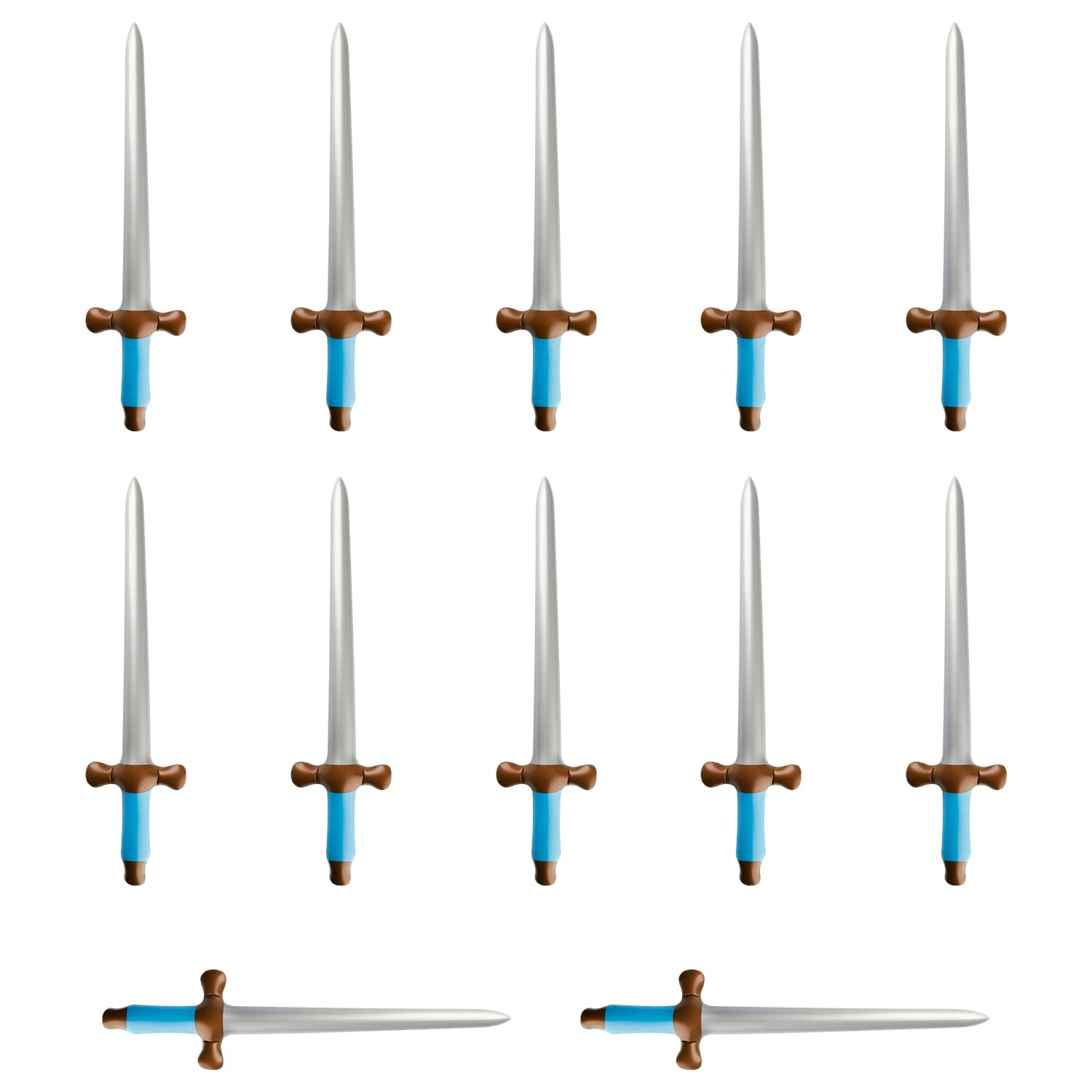 Gaomumu Inflatable Swords, Pirate Party Props Blow Up Weapons Set of 12