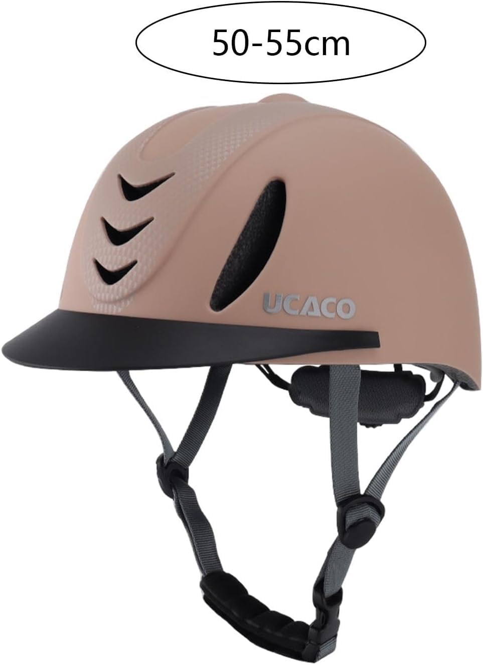 Kask jeździecki Kask jeździecki, Kask jeździecki Premium dla mężczyzn i kobiet - regulowany sprzęt ochronny(Khaki)
