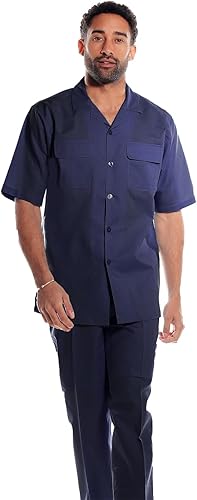 STACY ADAMS Conjunto de camisa y pantalón de lino para hombre