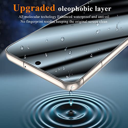 Ymhml 3 Pack For Samsung Galaxy S23 Screen Protector Tempered Glass Upgrade Fingerprint Unlock Compatible With 3 Pack Camera Lens Protector, Hd Clear Case Friendly Full Screen Protector For Galaxy S23 #TOP4