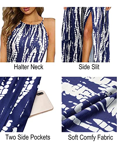 Image of KILIG Women's Summer Floral Beach Flowy Split Maxi Long Dresses