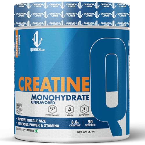 Image of Creatine Powder 3000 mg | Mircronized Creatine Monohydrate | Creatine Monohydrate 100g for For Lean Pump and Volumization | Gym Supplement for Men for Pump and Strenght - Unflavoured Powder - 33 Servings - Pouch (270 GM, Unflavoured)