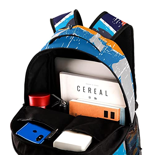 Mochila escolar con fondo verde que organiza tus viajes de negocios y protege tus cosas del trabajo 4