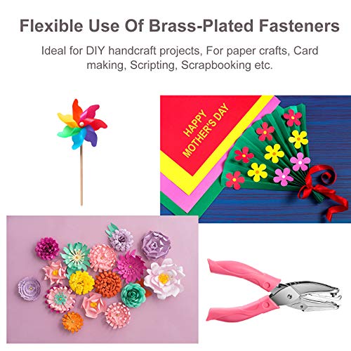 3 Pieces Handheld Hole Punch Tiny Shaped Circle Punchers Metal Single Hole Paper Punch With Plastic Handle For 10 Sheet Tags Clothing Ticket (Pink,Vivid Style) #TOP6