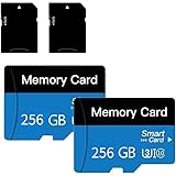 2 Pack TF Card 256GB with Adapter, High Speed Memory Card, UHS-I C10 A1 Memory TF Card for Tablet/Mobile Phone/Camera/Car Audio/Game Console (2Pack TF 256GB)