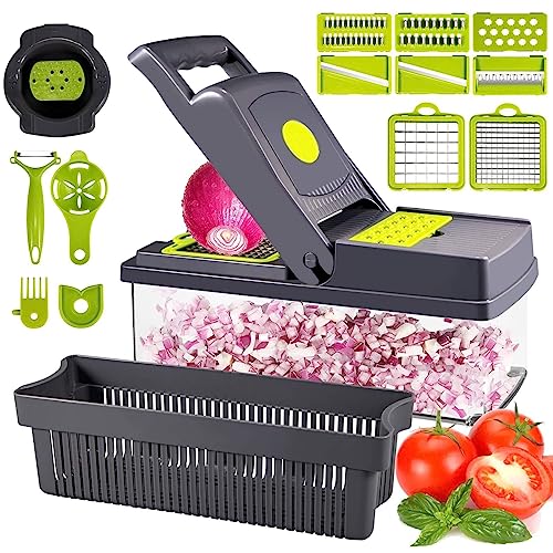 15-in-1 Vegetable Chopper, Perfect for Potatoes, Tomatoes, Cucumbers, Carrots