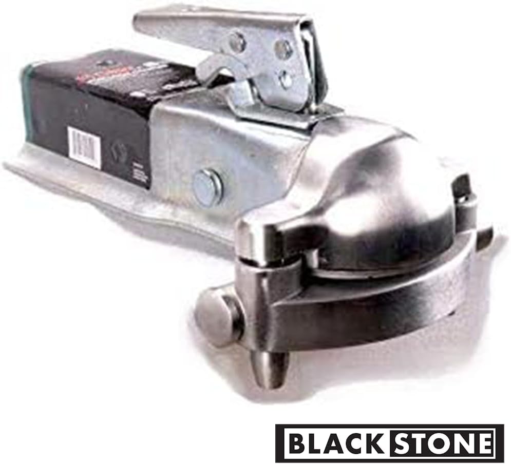 Blackstone Alarm Stainless Steel Heavy Duty Trailer Coupler Hitch Lock 130 db Alarm