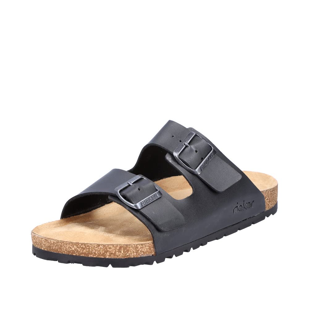 Rieker 22190, Mule, Schwarz,
