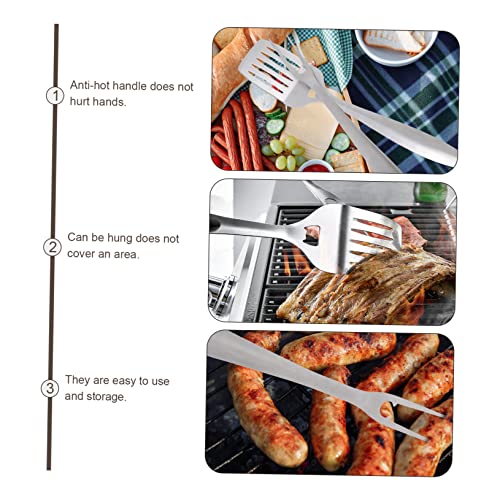 Set de 2 piezas para parrilla Mipcase acero inoxidable miniatura 5