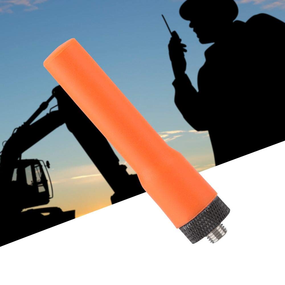 Tosuny Antena Walkie Talkie BNC żeńska antena VHF/UHF dwuzakresowa antena Walkie Talkie SMA-żeński kompatybilny z/Vertex TYT/LINTON/TonFa/WouXun/Baofeng/Zastone ZT-2R (pomarańczowa)
