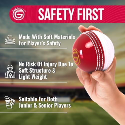 image for ONEGlobal Soft Rubber Cricket Ball for Practice | Outdoor & Indoor Pra