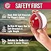 Soft Rubber Cricket Ball for Practice | Outdoor & Indoor Practice Cricket Ball With Core & Stitched Seam | Realistic Feel, True Bounce & Swing For Practice, Honing Skills & Family Fun (1-Red&White)