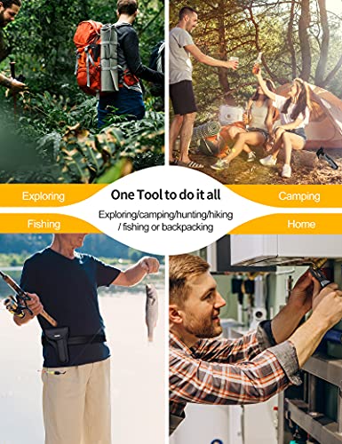 Multitool Camping Accessories, Cool Gifts For Dad, 13-In-1 Survival Gear Hatchet With Axe Hammer Can Opener Saw Screwdrivers Pliers Bottle Opener Gadgets For Hunting, Hiking, Fishing And Home Diy #TOP6