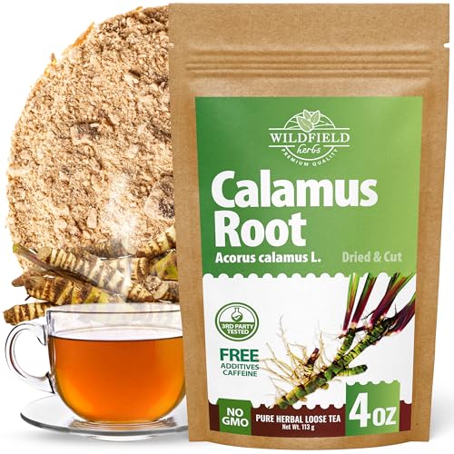 Image of 4 oz. Calamus Root Herbal Tea (Acorus Calamus) - 113g Calamus Herb Root Tea Raiz De Calamo