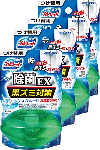 最安値 小林製薬 液体ブルーレットおくだけ除菌ex トイレタンク芳香洗浄剤 詰め替え用 パワースプラッシュ 70ml 4個 5447 の価格比較
