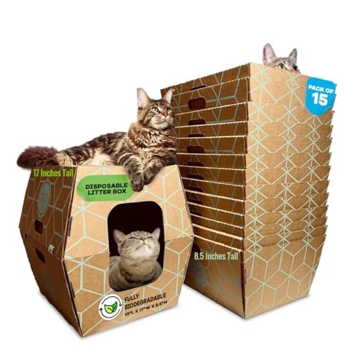 Disposable Cat Litter Boxes - 15 Trays Included