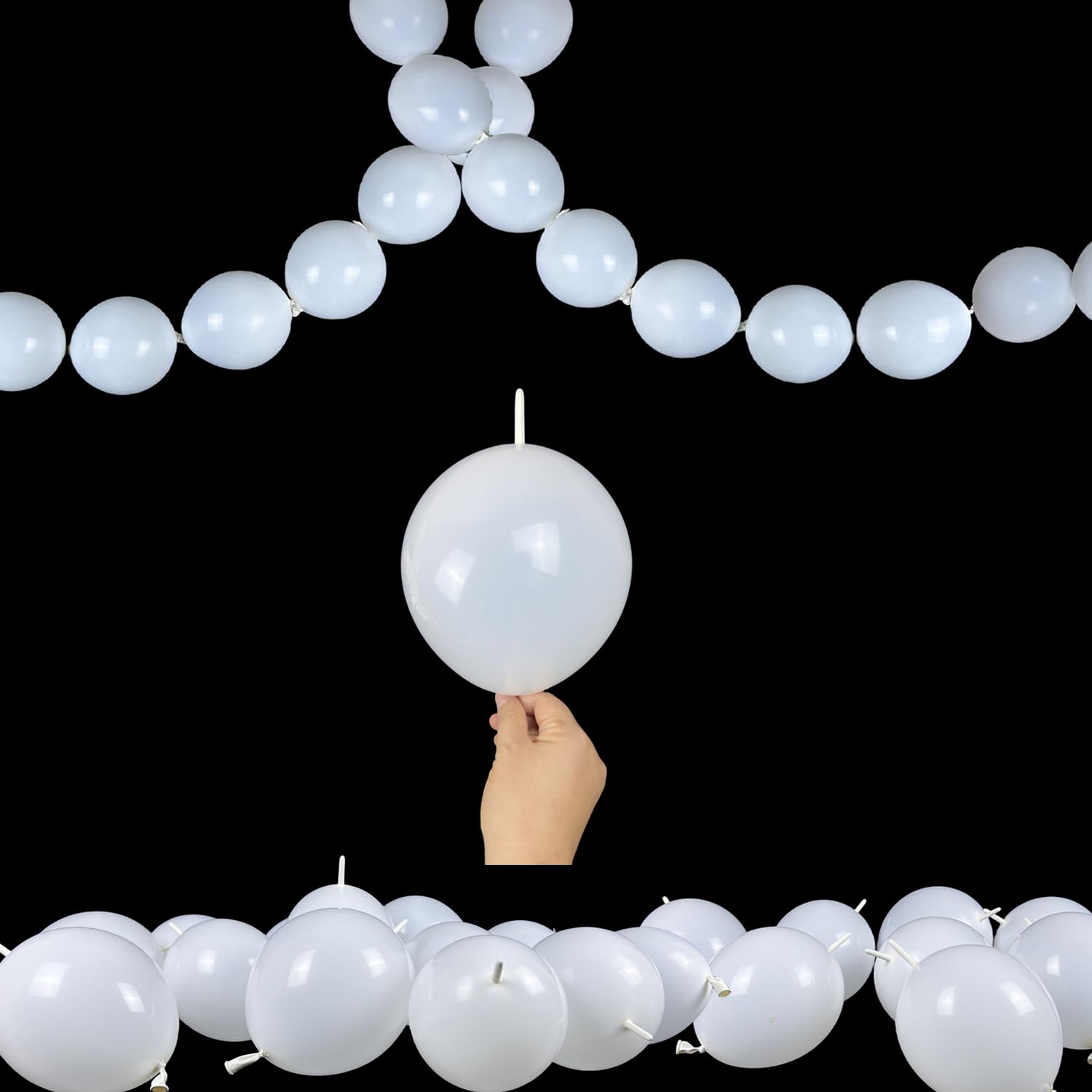 Amazon.com: Link Balloons, 100Pcs 6inch White Latex Balloons with
