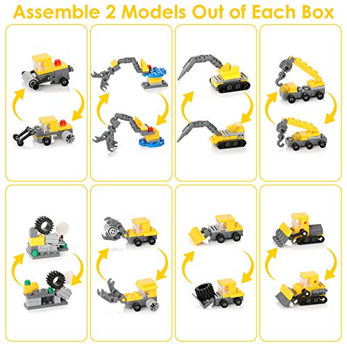 image for Batlofty 16-in-1 Construction Site Vehicles Toy Set, Construction Truc
