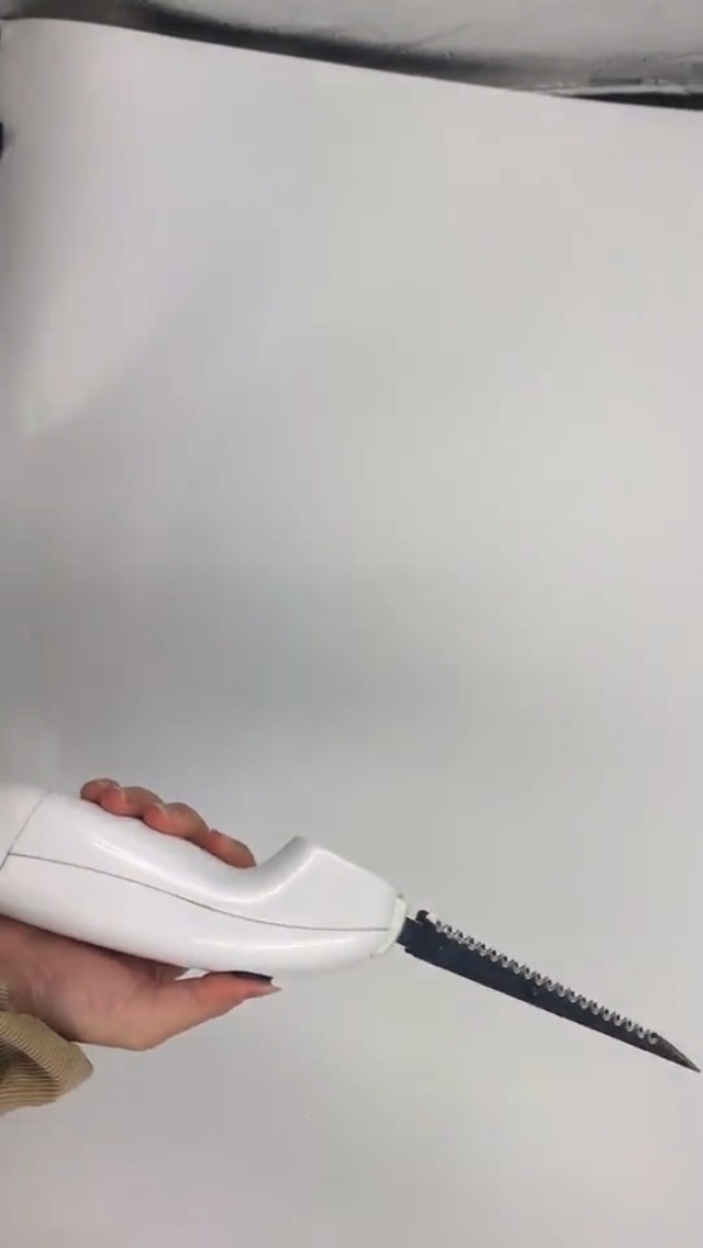 Tnfeeon Couteau Électrique à Piles Rechargeable Sans Fil - Acier Inoxydable Pour Viande Et Steak