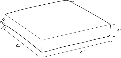 Miniatura 8 de Arden Selections Cojín de asiento profundo para exteriores 24 x 24, verde musgo Leala