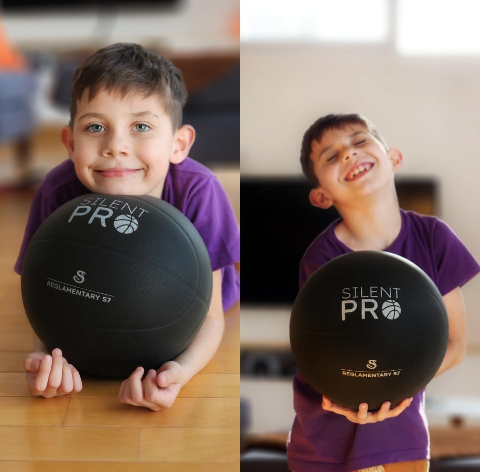 Silent Basketball – Black Mamba – Size 7 (29.5") – Quiet Indoor Dribbling – Premium Foam Basketball, Exact Shape – Certified Child Safe – Soundless, Noiseless Indoor Play - Image 6