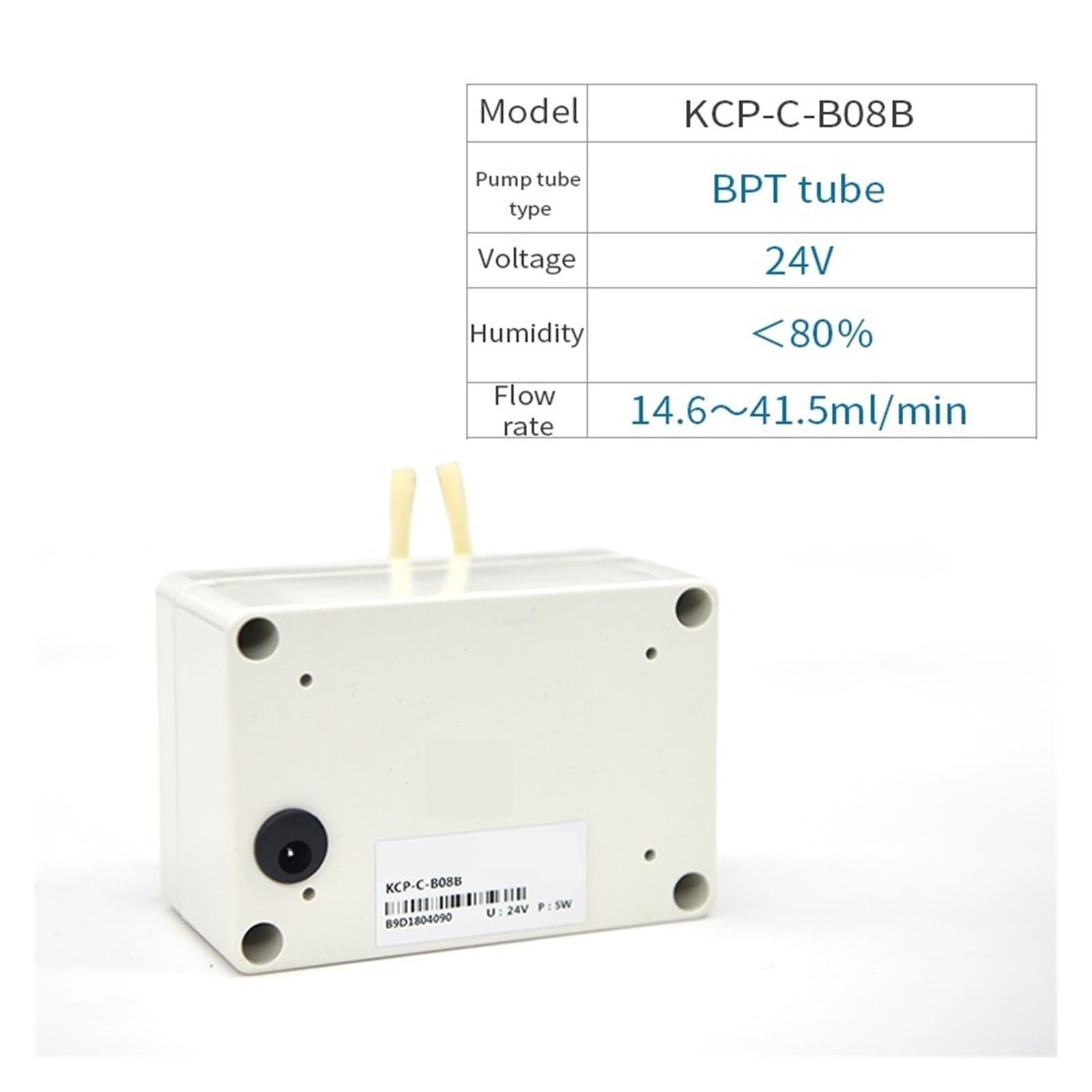 Máquina de Llenado, Bomba peristáltica de laboratorio KCP-C de 2,6-65 ml/min, bomba dosificadora de bajo flujo de Motor de 12 V CC for laboratorio(KCP-C-B08B)